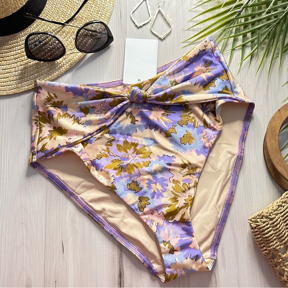 Zimmermann Violet High Waist Bikini Bottom - Picture 5 of 15